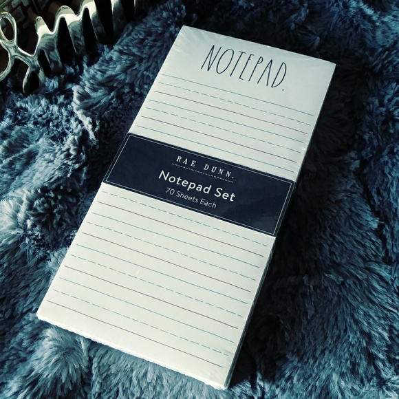 Rae Dunn Other - 🆕Rae Dunn "NOTEPAD" & "WISH LIST" Notepad Set📋